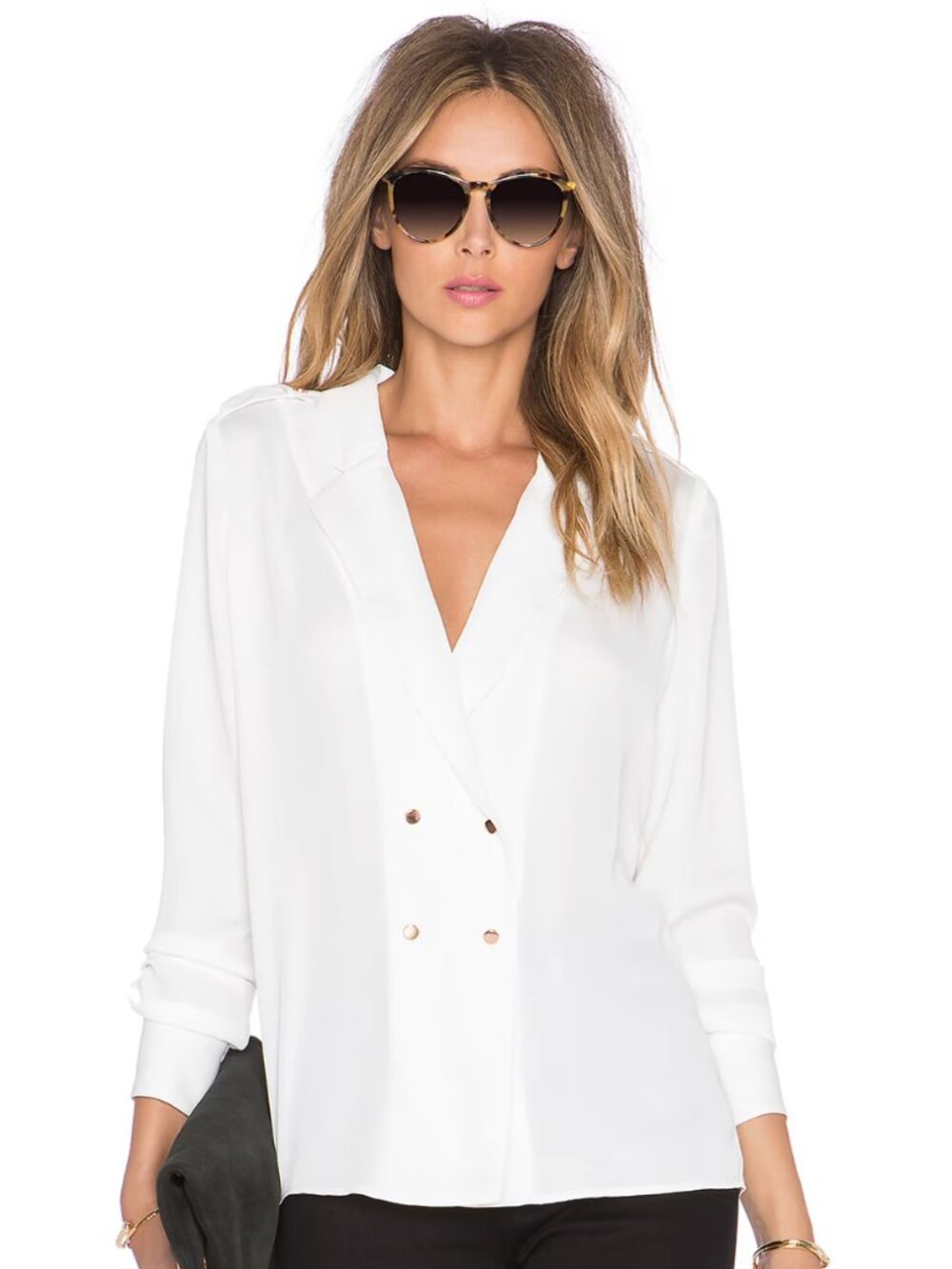 Revolve L'Academie | The Military Blouse in Ivory